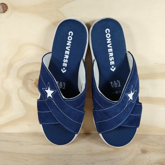 Converse One Star -Slip Navy - Sandals - Blue/Black - Women's - 8.5 - Picture 7 of 9
